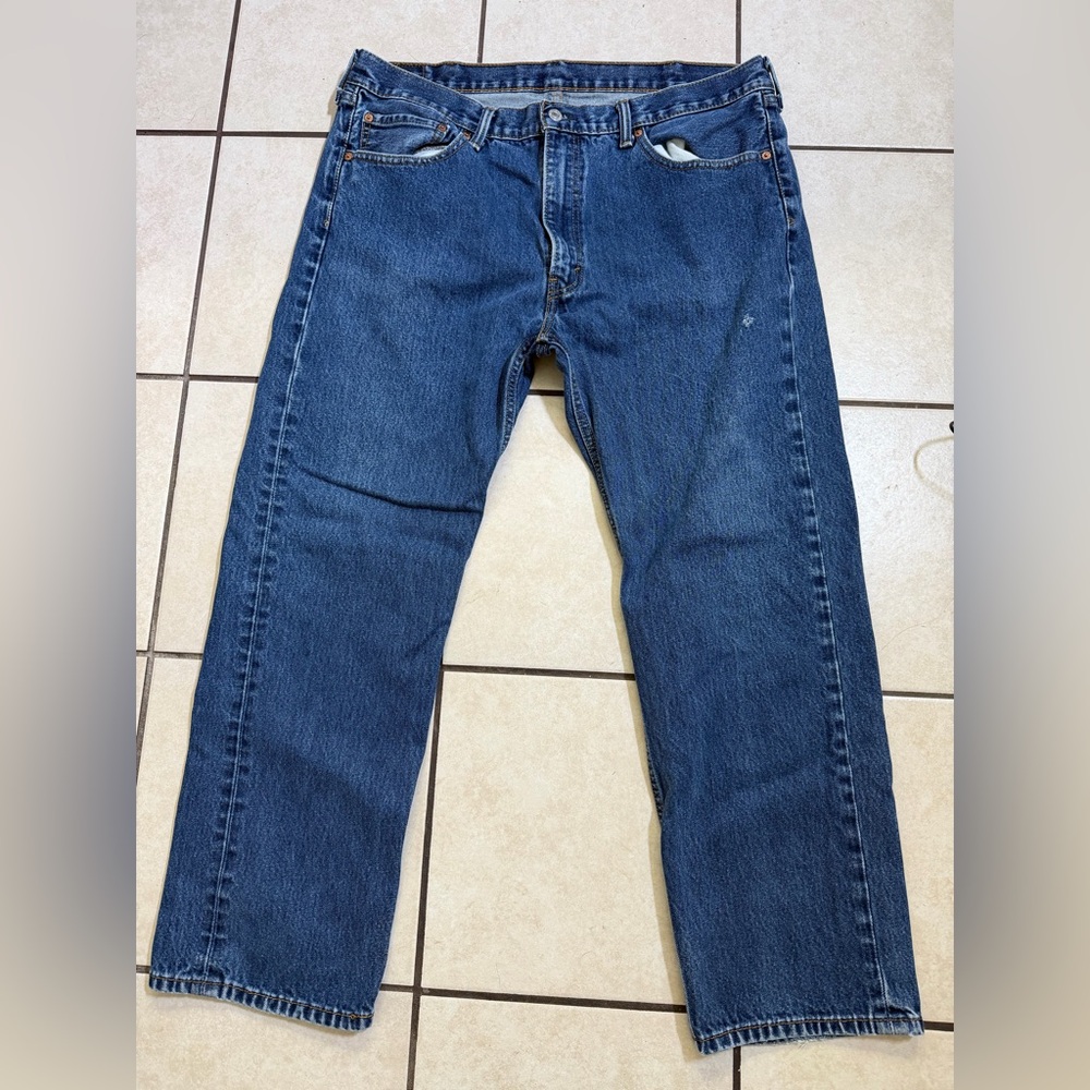 Levi's 505 Men's Dark Blue Straight Jeans